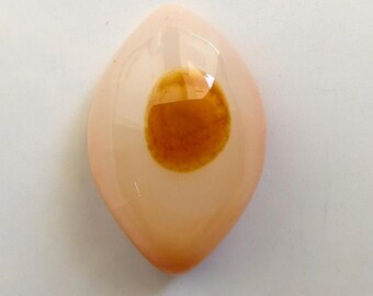 Naturalny kaboszon z obsydianu oka, waga 51 karet, rozmiar 30 x 20 x 13 mm, 1 sztuka, do wyrobu biżuterii, luźne kamienie szlachetne, owijanie drutem, wyjątkowy prezent