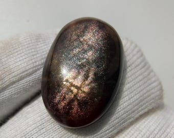 Cabochão oval de Coca-Cola natural (27x18x6 mm) – Pedra preciosa para joalheria