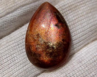 Naturalny kaboszon gruszkowy z koki, 8 karatów, 19x13x5 mm, kamień szlachetny do biżuterii