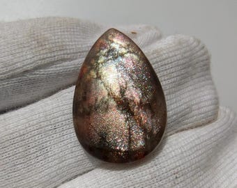 Naturalny kaboszon gruszkowy z koki: 13 karatów, 26 x 17 x 4 mm, jakość AAA, luźny kamień szlachetny