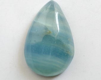 AAA品質の天然アクアフレッシュカルサイトカボション、重量18カラット、1個、サイズ23×15×7mm、スカイブルー、滑らか、リング＆ペンダント用ルースジェムストーン