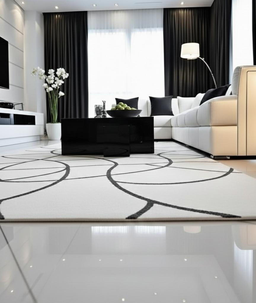 Hand-tufted Wool Carved Area Rug – Modern Abstract Design - Etsy