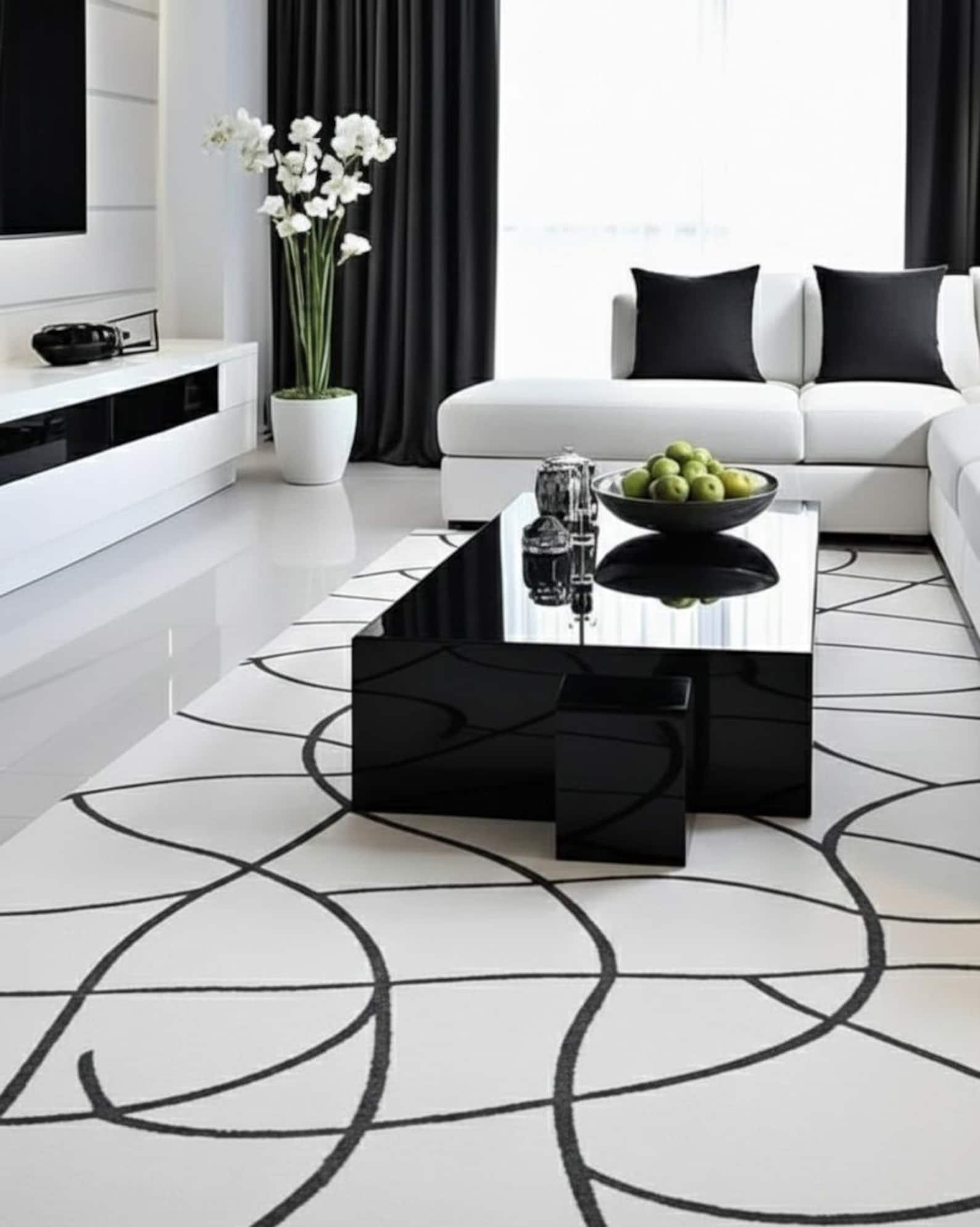 Hand-tufted Wool Carved Area Rug – Modern Abstract Design - Etsy