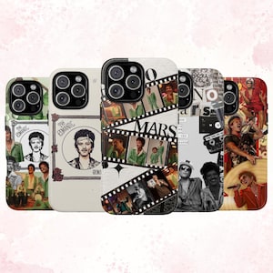 Bruno Mars Phone Case Retro Pop Funk Style Concert For Iphone & Samsung
