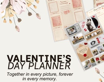 Valentine's Day Couples Planner | Date Night Ideas, Love Journal & February Gift for Her