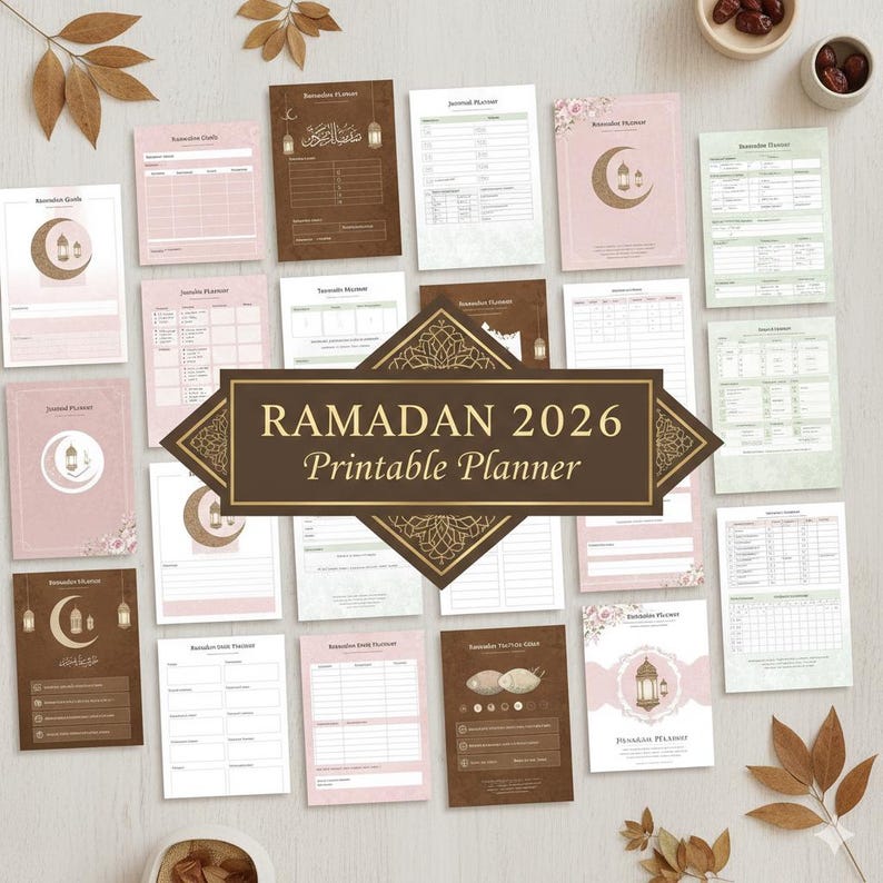2026 Ramadan Daily Planner | Prayer Tracker, Fasting Log (digital ...