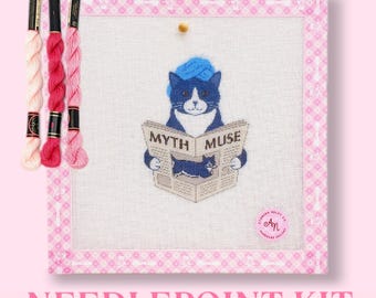 Ready to stitch Needlepoint Kit - Myth Muse - Beginner-Friendly Set