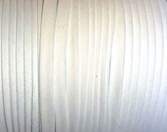 Ruban adhésif en biais 1/4" double pli BLANC Poly/coton Fabriqué en AMERIQUE