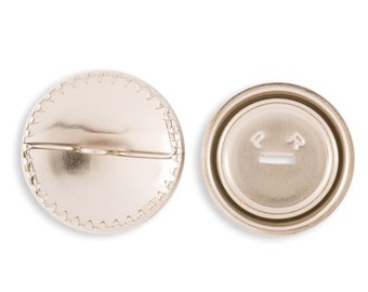 Prym Cover Buttons, Half Ball with Teeth (Size 45L)