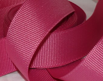 7/8" OLD ROSE Vintage Grosgrain Ribbon