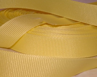5/8"  BABY YELLOW Grosgrain Ribbon Old Store Stock