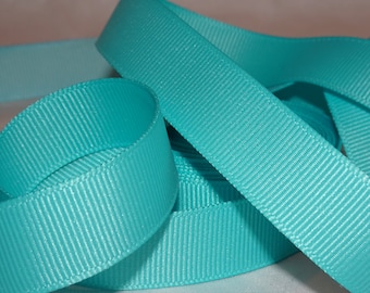 5/8" BLUES Color Choice Vintage Grosgrain Ribbon Vintage Old Store Stock BTY