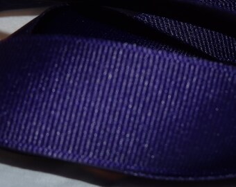 7/8" PURPLE GRAPE Grosgrain Ribbon