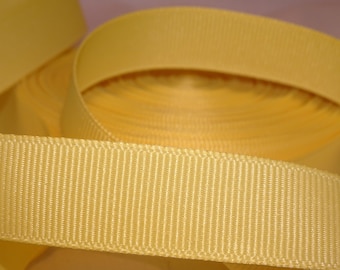 5/8"  YELLOW  Grosgrain Ribbon Old Store Stock