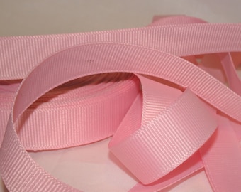 5/8" CHERRY VANILLA Solid Grosgrain Ribbon Old Store Stock Pink