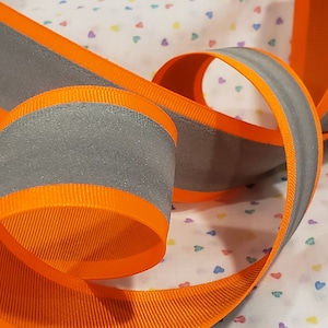 Reflektierendes Band 1-1/2" Jaeger-Orange Reflektorband Zierband BTY