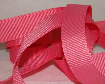 5/8" COLONIAL ROSE Grosgrain Ribbon Old Store Stock  BTY