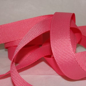 Cinta de grosgrain COLONIAL ROSE de 5/8" Stock antiguo de tienda BTY