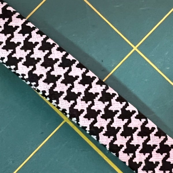 Houndstooth Black & White 1/2" Extra Wide Double Fold bias Tape BTY (by the yard) 100% Made in America Special Purchase Limited Quantity