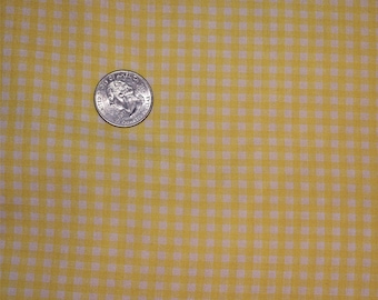 1/8" YELLOW Gingham Fabric 60" wide