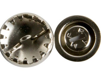 COUVERCLE DES BOUTONS DE 18 L avec dents (3/8 po. 11,5 mm) Demi-boule traversante en aluminium avec tige de retenue des dents, ne se déchire pas en toute sécurité