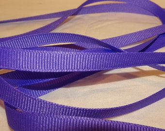 Ruban gros-grain violet 3/8 po. Stock ancien magasin