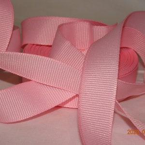 Cinta de grogrén ROSA de 5/8" Stock antiguo de tienda BTY