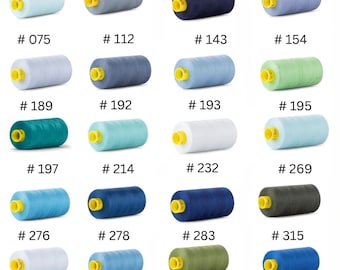 Gutermann Mara 100 Blues Greens 1094Yds All Purpose 100% Polyester One (1) Spool