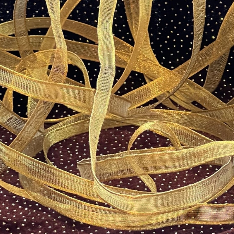 Metallic Ribbon - Etsy