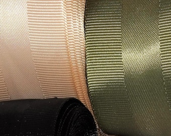 1-1/2" Satin Ribbon Textured Stripe Double Face Color Choice BTY