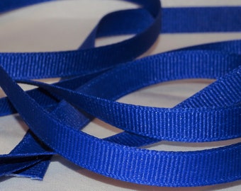 3/8" ROYAL BLUE Grosgrain Ribbon Old Store Stock
