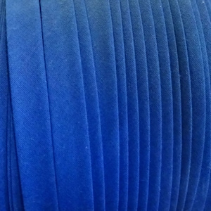 Nastro sbieco doppio piegato BLU ROYAL EXTRA largo da 1/2" 100% Made in America