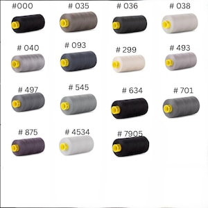 Gutermann Mara 100 Blacks Grays White Browns 1094Yds All Purpose 100% Polyester One (1) Spool