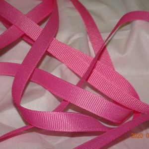 3/8" roze grosgrain lint Oude winkelvoorraad