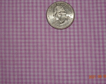 1/16" Lilac Gingham Fabric 60" wide