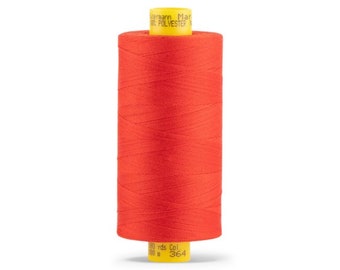 Gutermann 1094 yds Mara 100 #364 ROUGE FLAMME tout usage 100 % polyester Une (1) bobine