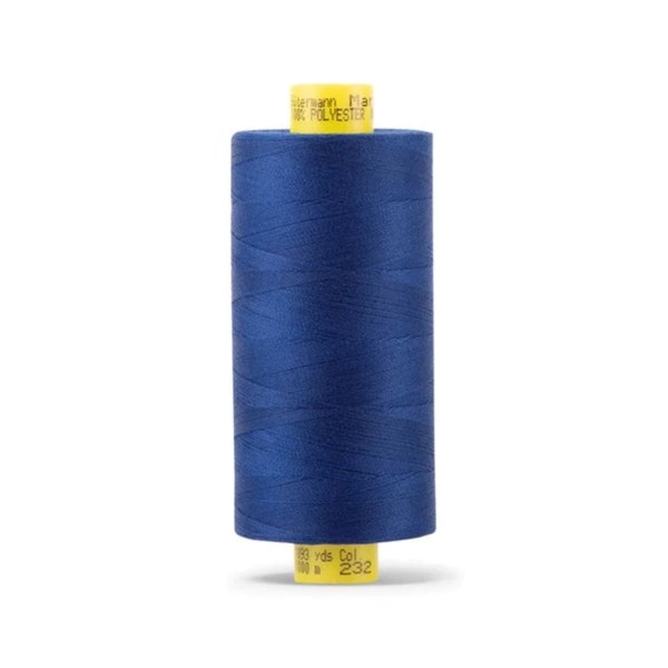 1094 Yds Sew All Gutermann #232 YALE BLUE All Purpose 100% Polyester One (1) Spool