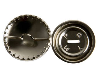 Prym Cover Buttons, Size 36L (7/8") Metal Shank-back with Teeth