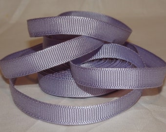 3/8" Iris Purple Grosgrain RAYON COTTON Vintage Ribbon By The Yard