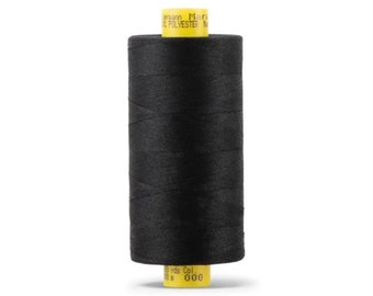 Gutermann BLACK  Mara 100 1094Yds All Purpose 100% Polyester One (1) Spool #000