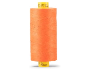 Gutermann 1094Yds  Mara 100 #8802 ORANGE JUICE All Purpose 100% Polyester One (1) Spool