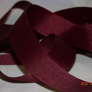 Ruban gros-grain VIN 5/8 po. Stock d'ancien magasin