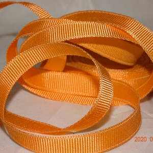 3/8" abrikoos grosgrain RAYON KATOEN vintage lint op maat gesneden