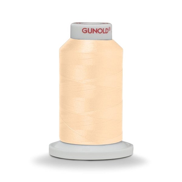 1,100 Yd EMBROIDERY Thread Silky, Pliable, UV resistant, Tear resistant Gunold 100% Polyester  Cone Color #61017 Peach
