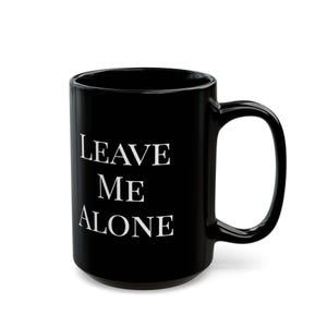 Black 15oz Mug | Introvert coffee cup, gift for him and her