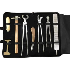 8点セット 蹄鉄工用ツールセット 高級スチール製 蹄切りキット