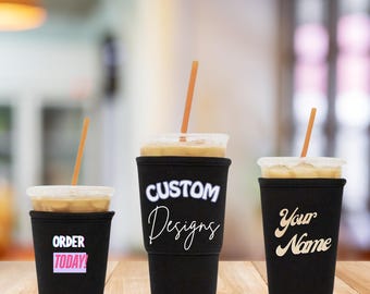 Customize Ice Coffee Sleeve Coffee Soda Tea Water