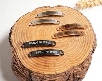 Custom Running Shoe Tags,Shoe Tag ID for Runners & Cyclists,Metal Shoe Lace Charms,Running Gift,Marathon Gift