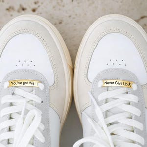 Custom Running Shoe Tags,Shoe Tag ID for Runners & Cyclists,Metal Shoe Lace Charms,Running Gift,Marathon Gift image 4