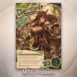 Chatterfang, Squirrel General Waifu Art  MTG Custom Proxies Cards